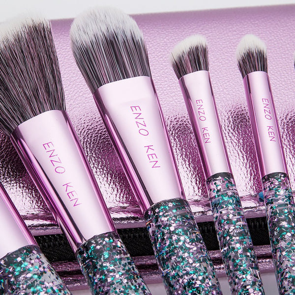 Glitter Handle Makeup Brush Set